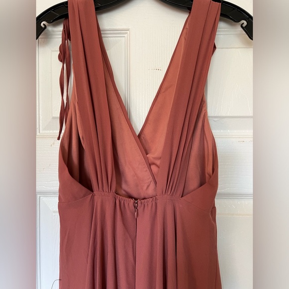 Lulu’s  Dance the Night Away Rusty Rose Backless Maxi Dress - Picture 7 of 11